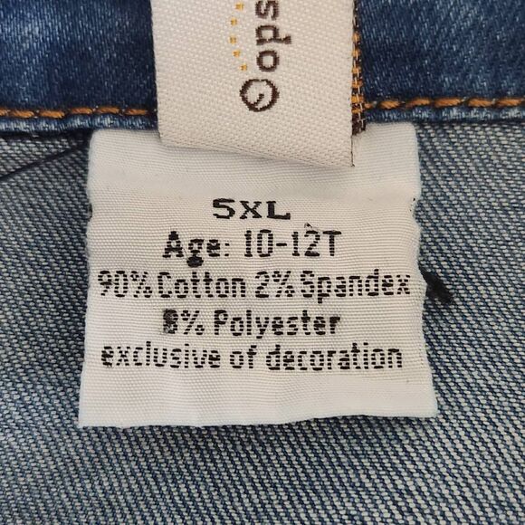 Oopsie Daisy Jean Jacket with Fringe Size 5XL 10-12 Girl's Fringe Jean Jacket - Picture 6 of 9